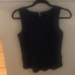 Black peplum top